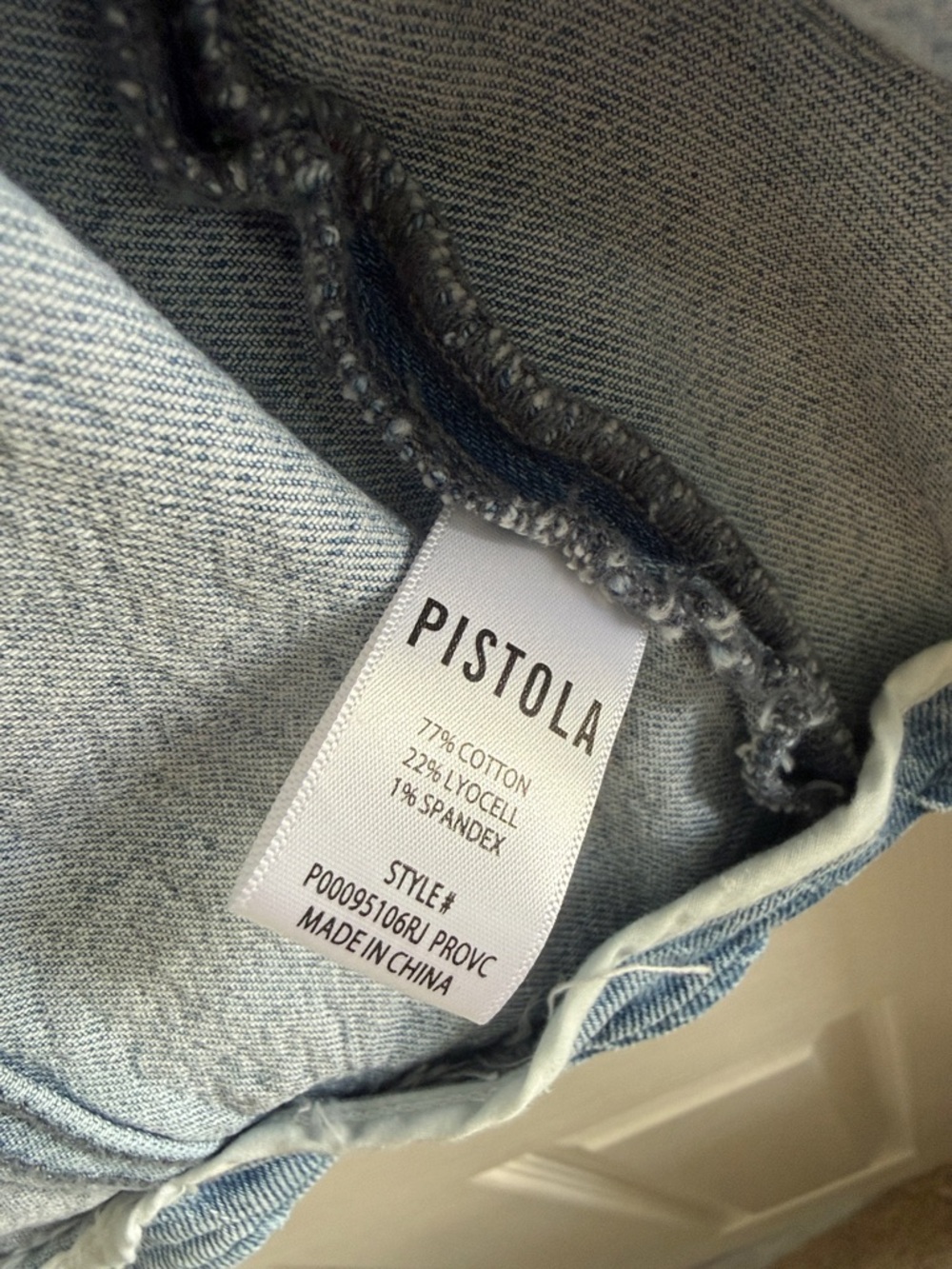 pistola Light Blue Denim Button-Front Vest - Picture 4 of 6